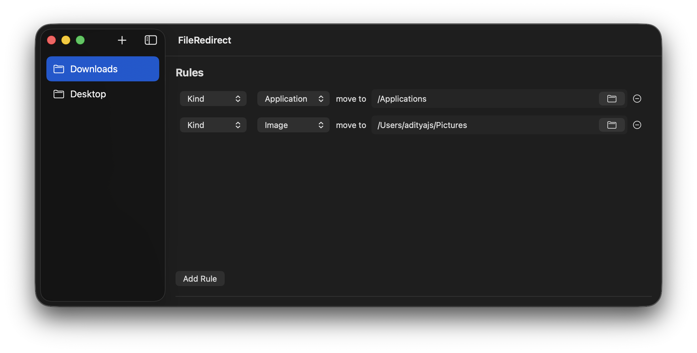 Application files being moved from Downloads to Applications